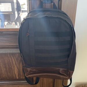 Black fossil backpack